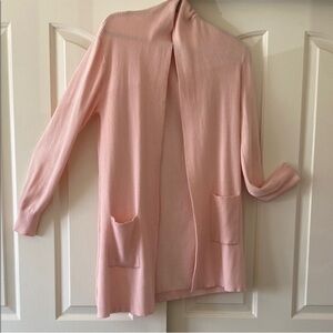 LOVE CODE Pink Open Front Cardigan Sweater. Size M